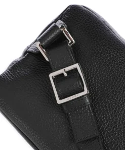 Gürteltasche genarbtes Kalbsleder schwarz