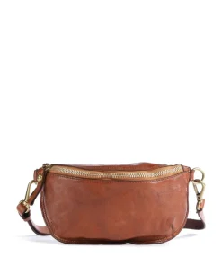 Gürteltasche genarbtes Rindsleder cognac