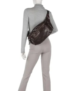 Gürteltasche genarbtes Rindsleder dunkelbraun