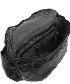 Gürteltasche genarbtes Rindsleder schwarz