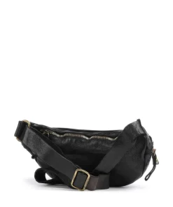 Gürteltasche genarbtes Rindsleder schwarz