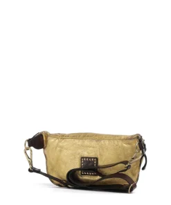 Gürteltasche genarbtes Rindsleder gold