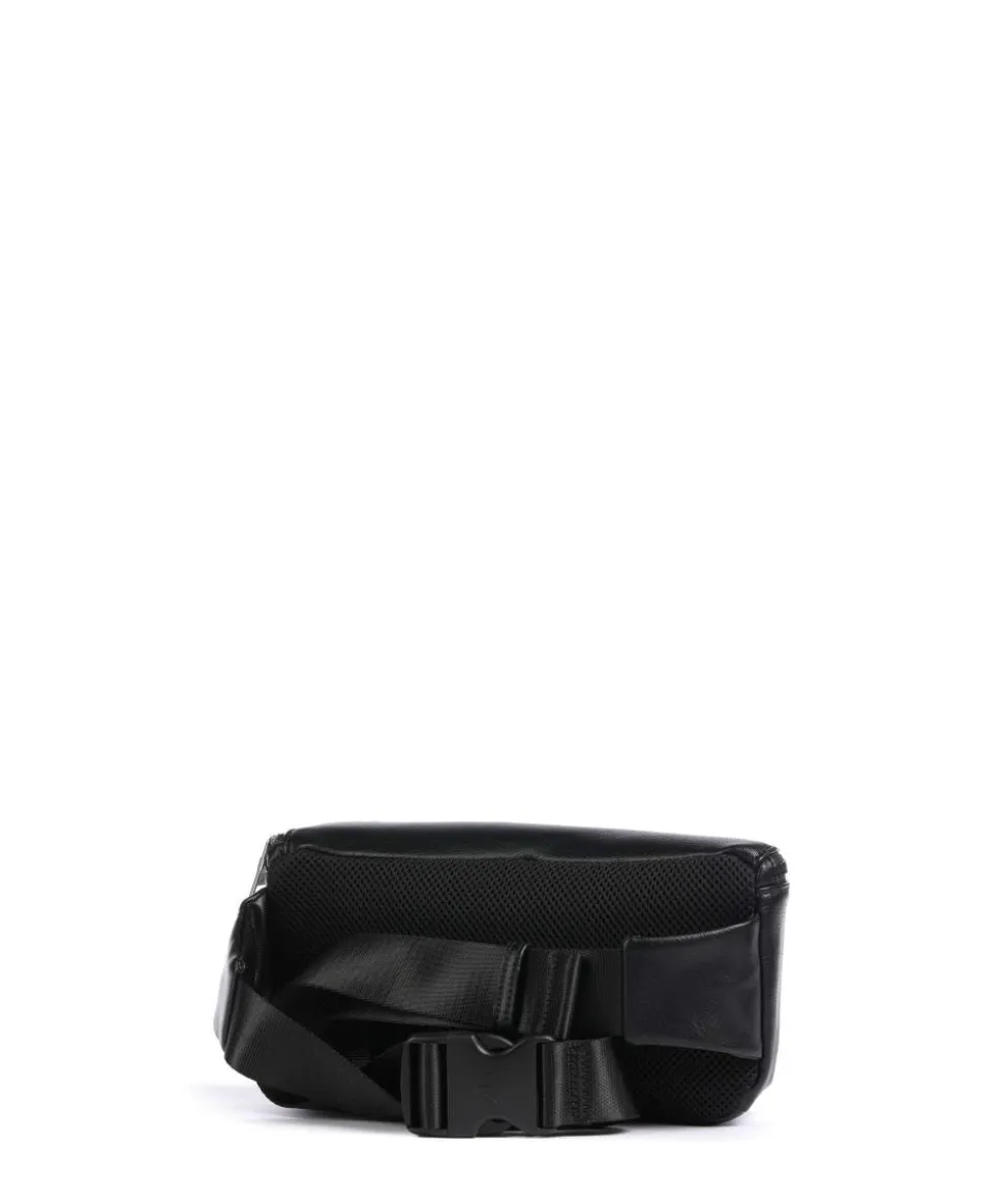 Gürteltasche Lederimitat schwarz