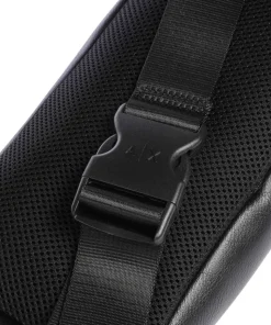 Gürteltasche Lederimitat schwarz