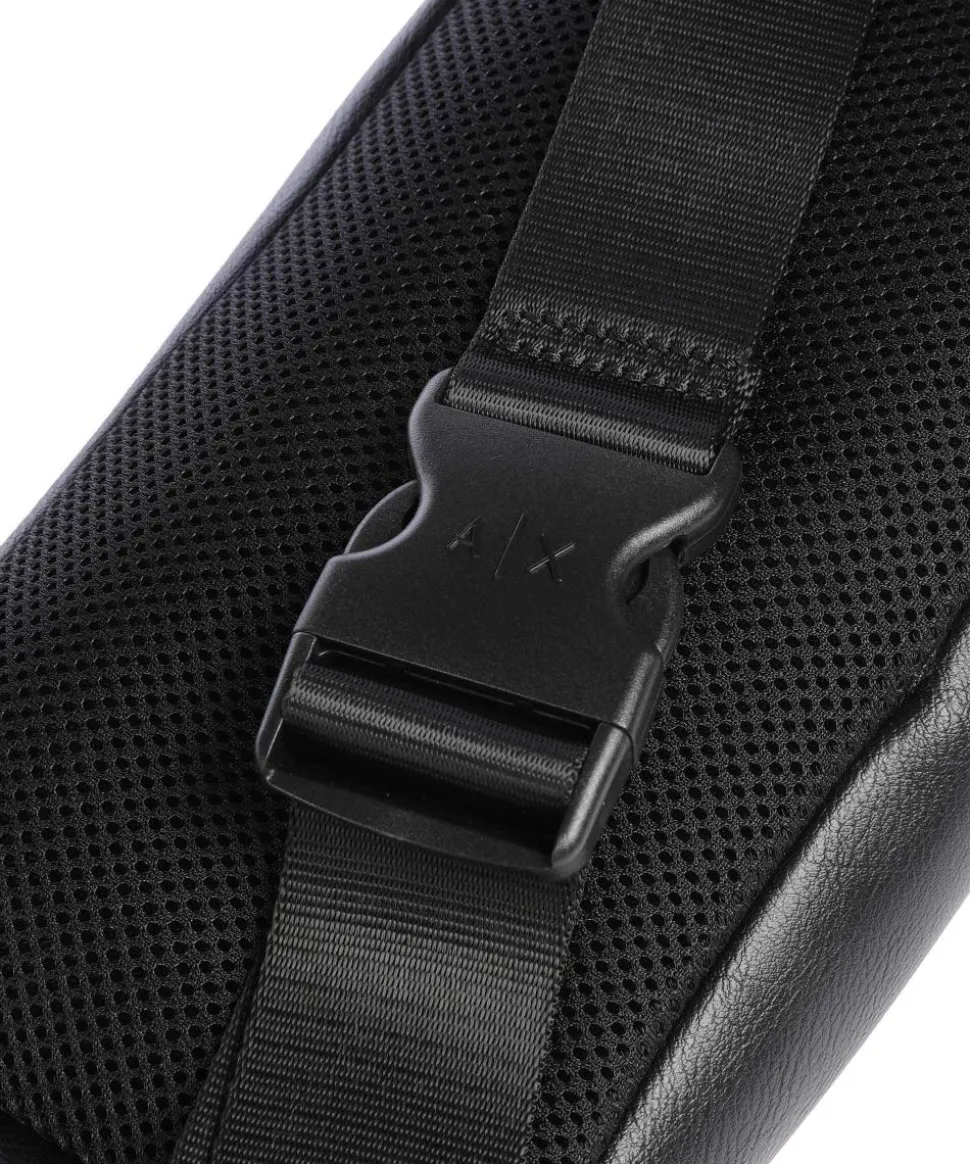 Gürteltasche Lederimitat schwarz