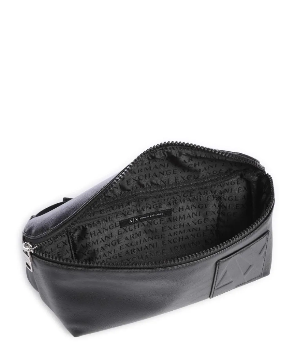 Gürteltasche Lederimitat schwarz