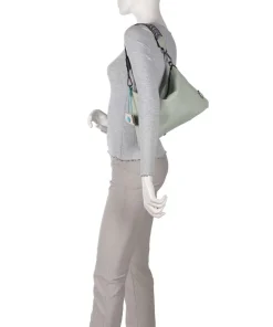 Guadalupe Filippa Beuteltasche genarbtes Kalbsleder mintgrün