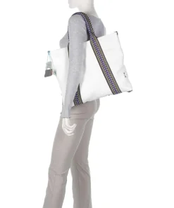 Guadalupe Lydia Shopper genarbtes Kalbsleder weiß