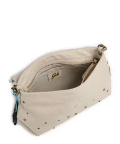 Guadalupe Nihan Schultertasche genarbtes Kalbsleder beige