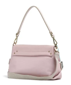 Guadalupe Nihan Schultertasche genarbtes Kalbsleder rosa
