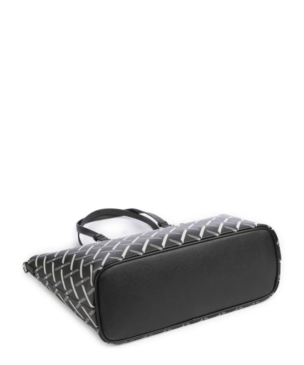 Gynger Logo M Shopper Lederimitat schwarz