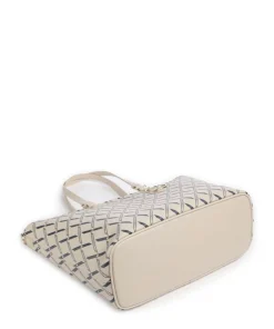 Gynger Logo M Shopper Lederimitat sand