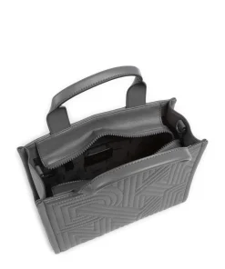 Hadlee Handtasche Lederimitat dunkelgrau