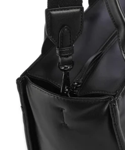 Hadlee Handtasche Lederimitat schwarz