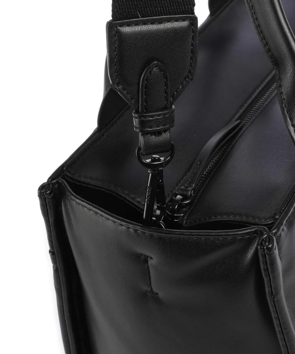 Hadlee Handtasche Lederimitat schwarz