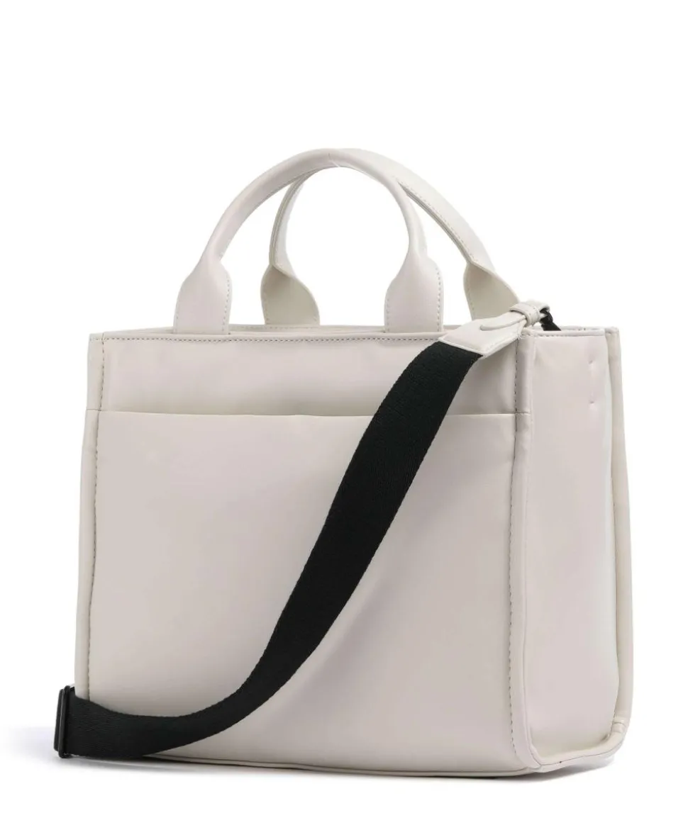 Hadlee Handtasche Lederimitat elfenbein