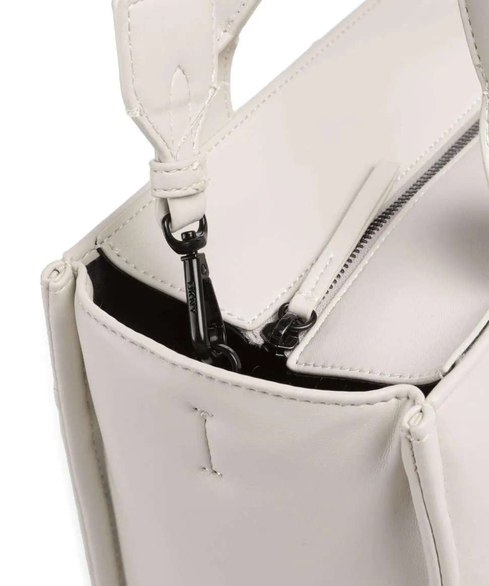 Hadlee Handtasche Lederimitat elfenbein