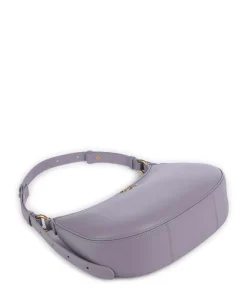 Half Moon Mini Schultertasche fein genarbtes Rindsleder lavendel