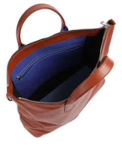 Halmahera Shopper fein genarbtes Kalbsleder rotbraun