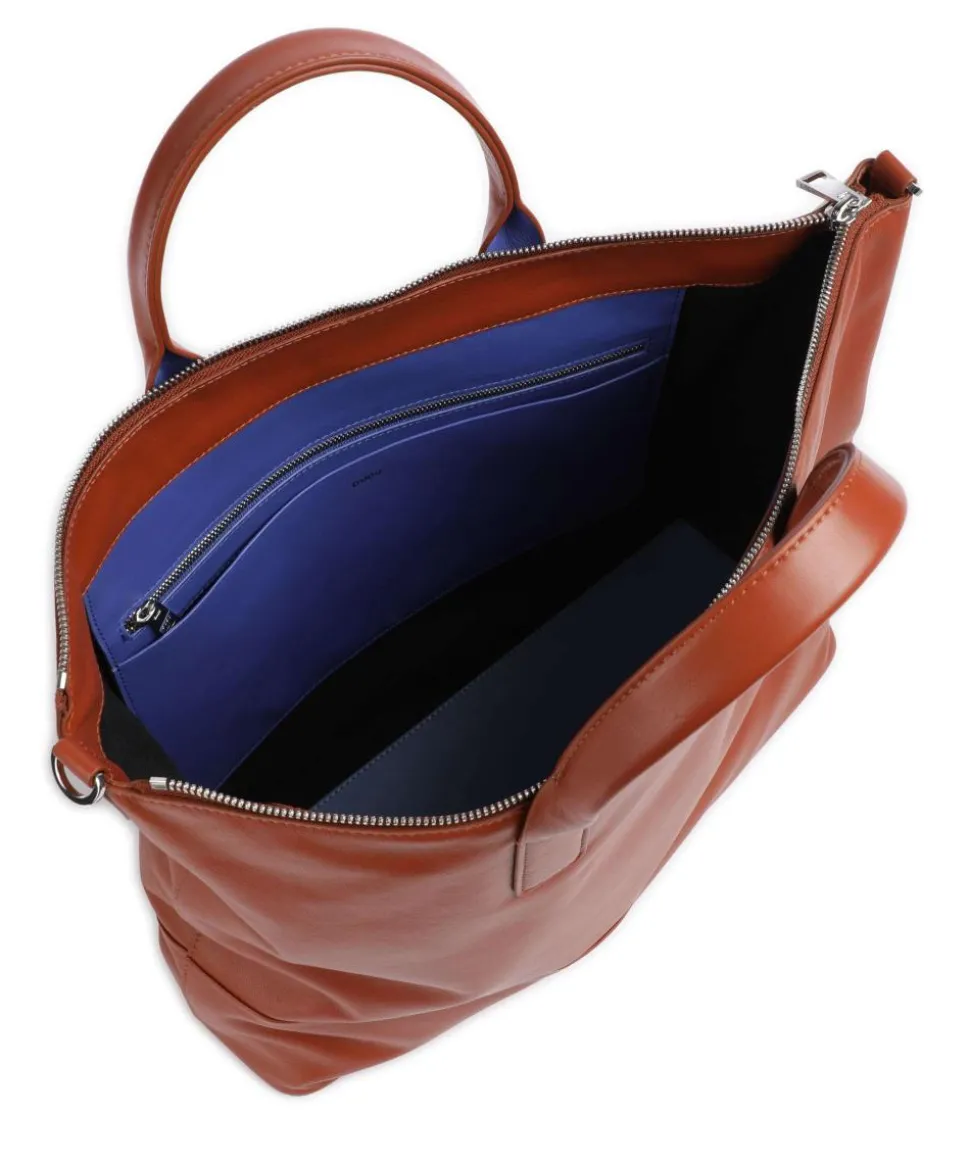 Halmahera Shopper fein genarbtes Kalbsleder rotbraun