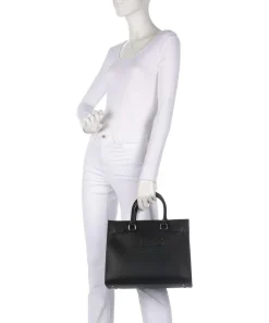 Halona Handtasche Lederimitat schwarz