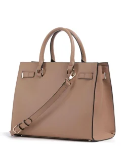 Halona Handtasche Lederimitat hellbraun