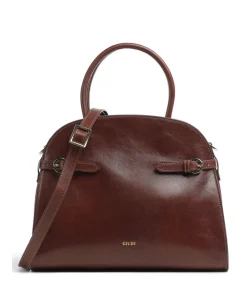 Hamal Handtasche fein genarbtes Rindsleder braun