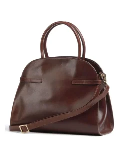 Hamal Handtasche fein genarbtes Rindsleder braun