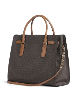 Hamilton Large Handtasche Lederimitat dunkelbraun