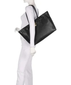 Hamilton Large Shopper genarbtes Rindsleder schwarz