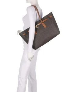 Hamilton Large Shopper Lederimitat dunkelbraun