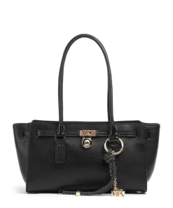 Hamilton Small Schultertasche genarbtes Rindsleder schwarz