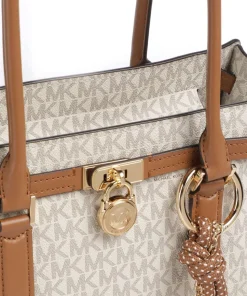 Hamilton Small Schultertasche Lederimitat creme