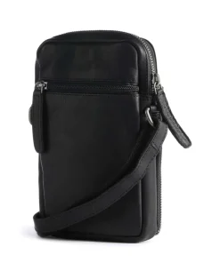 Hamilton Umhängetasche Pull-Up Rindsleder schwarz