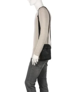 Hamilton Umhängetasche Pull-Up Rindsleder schwarz