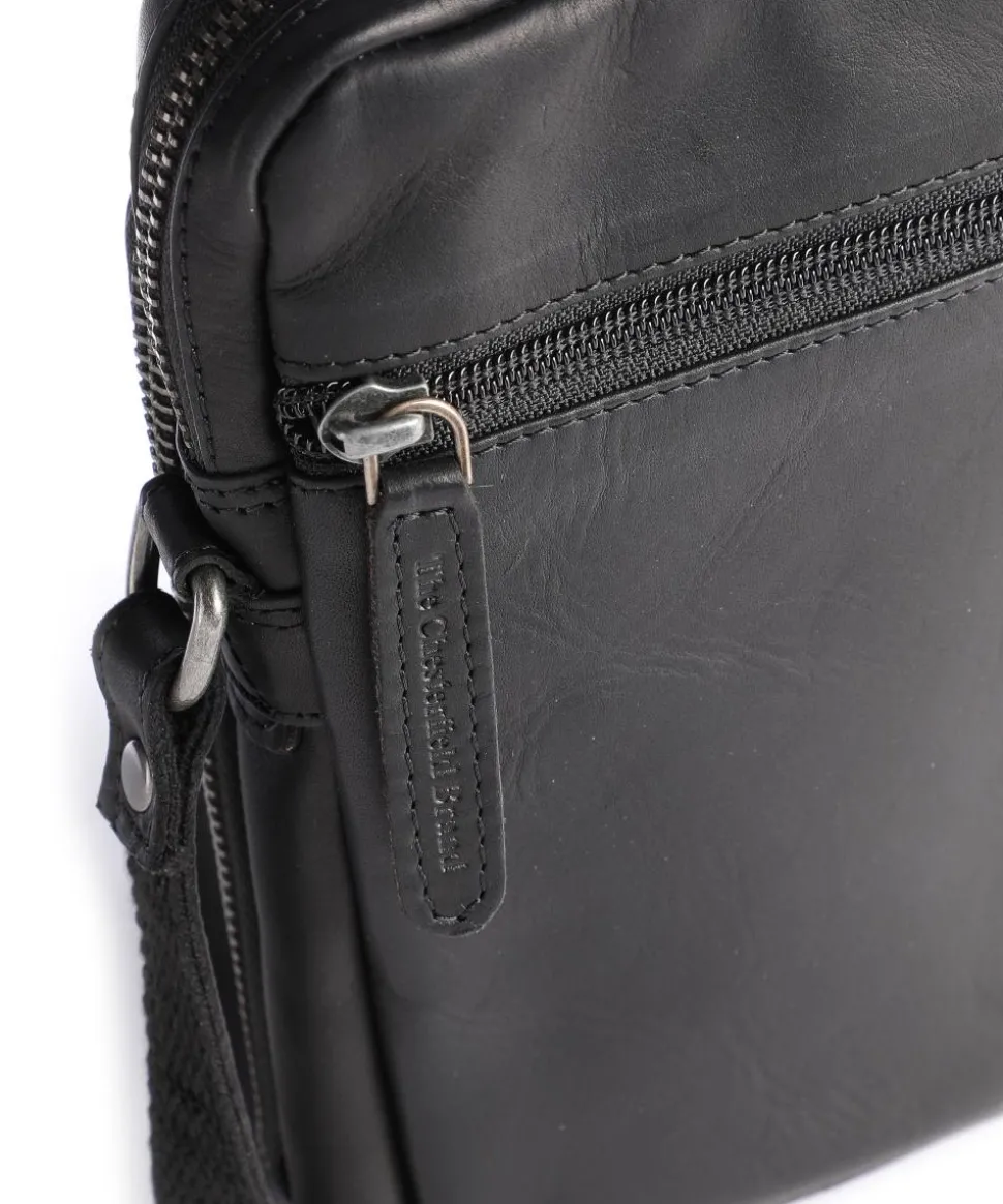 Hamilton Umhängetasche Pull-Up Rindsleder schwarz