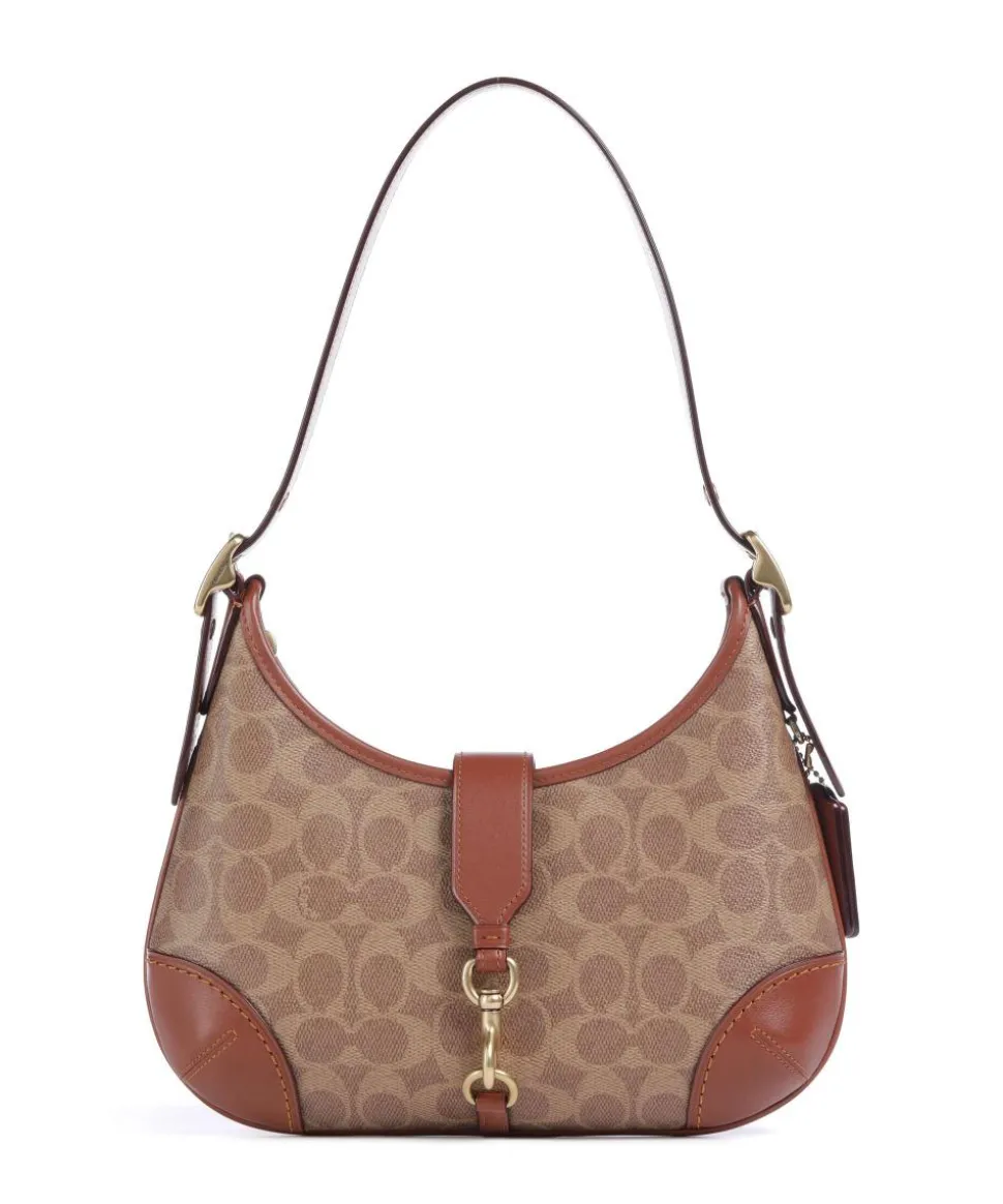 Hamptons Signature Schultertasche Canvas braun