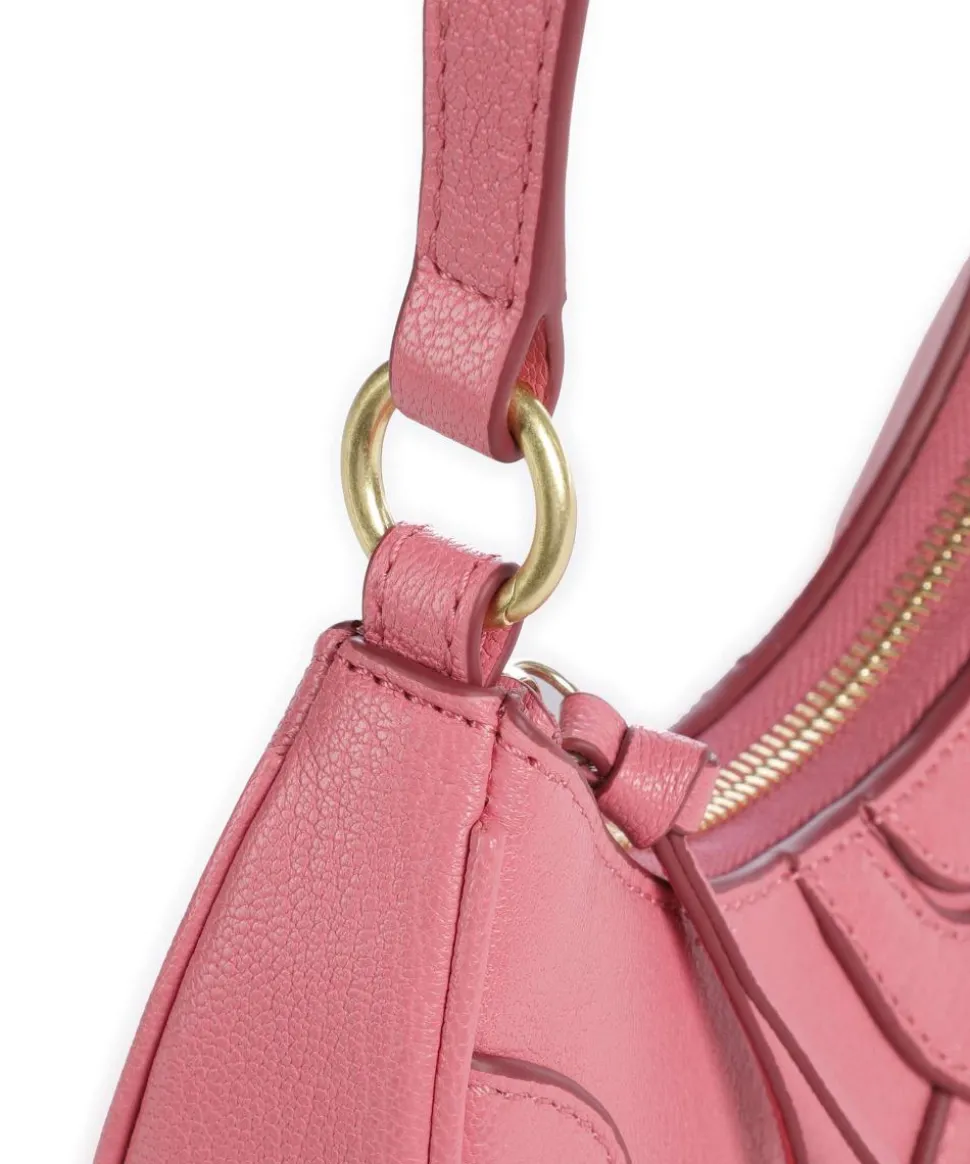 Hana Schultertasche genarbtes Ziegenleder pink