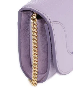 Hana Umhängetasche genarbtes Ziegenleder violett