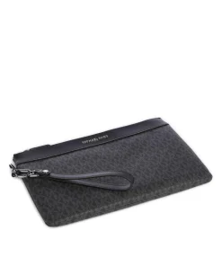 Handgelenktasche Canvas schwarz