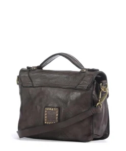 Handtasche fein genarbtes Rindsleder dunkelgrau