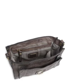 Handtasche fein genarbtes Rindsleder dunkelgrau