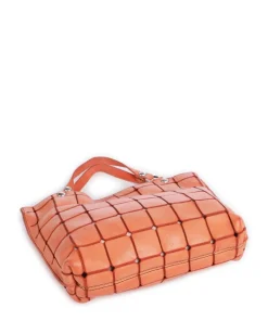 Handtasche fein genarbtes Rindsleder orange