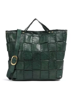 Handtasche fein genarbtes Rindsleder dunkelgrün