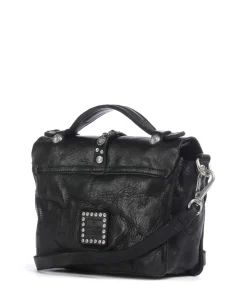 Handtasche fein genarbtes Rindsleder schwarz