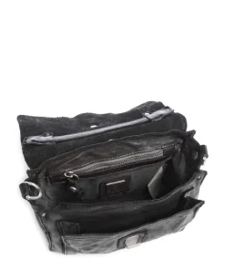 Handtasche fein genarbtes Rindsleder schwarz