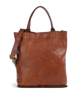 Handtasche genarbtes Rindsleder cognac