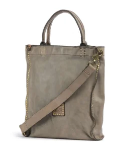 Handtasche genarbtes Rindsleder beige