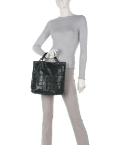 Handtasche Rindsleder dunkelgrün