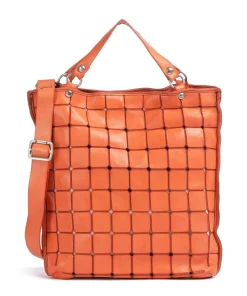 Handtasche Rindsleder orange